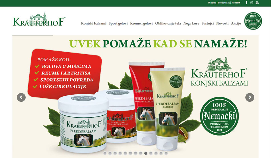 Website www.krauterhof.rs launched